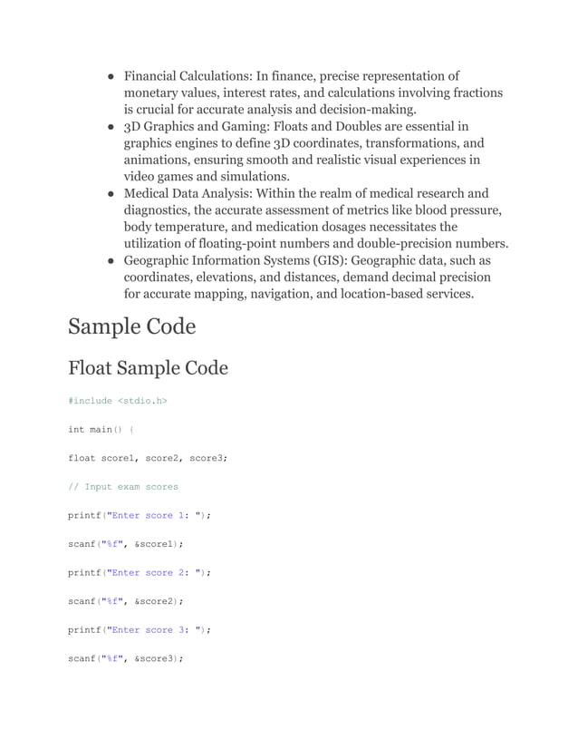 Float Data Type in C.pdf