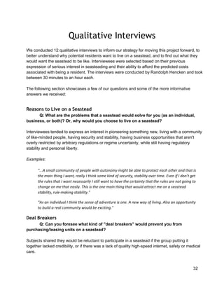 Qualitative Interviews
  
We conducted 12 qualitative interviews to inform our strategy for moving this project forward, t...
