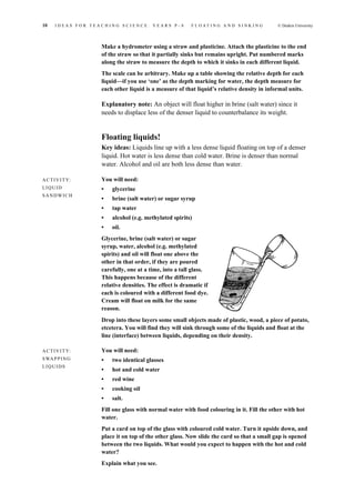Floating sinking | PDF