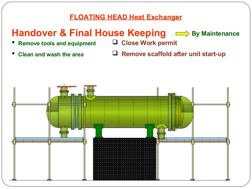 Floating head heat exchanger Maintainance
