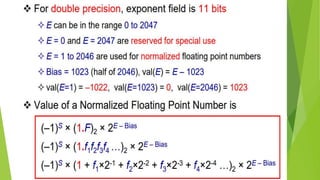 Floating point Numbers | PPTX | Computing | Technology & Computing