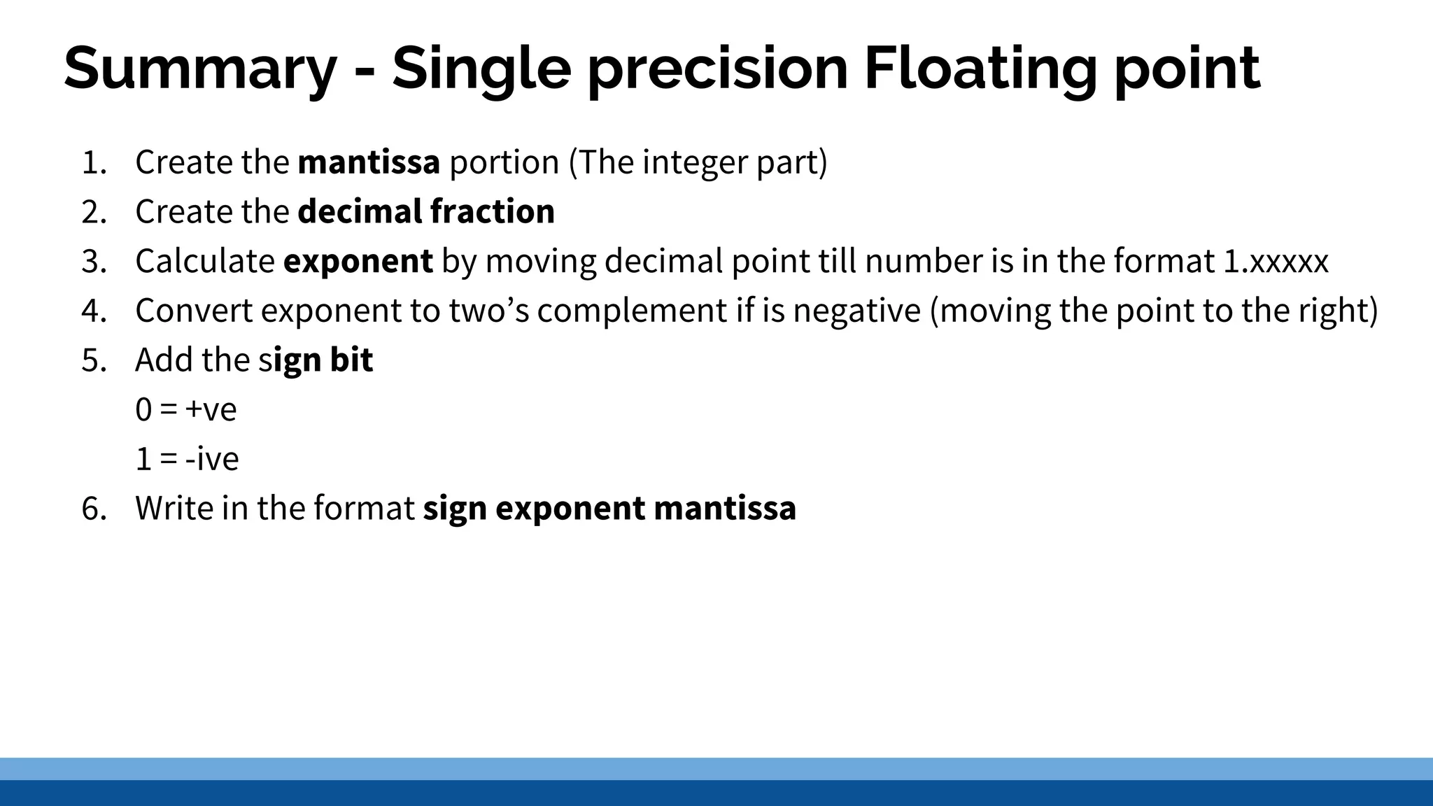 Floating point representation | PPTX