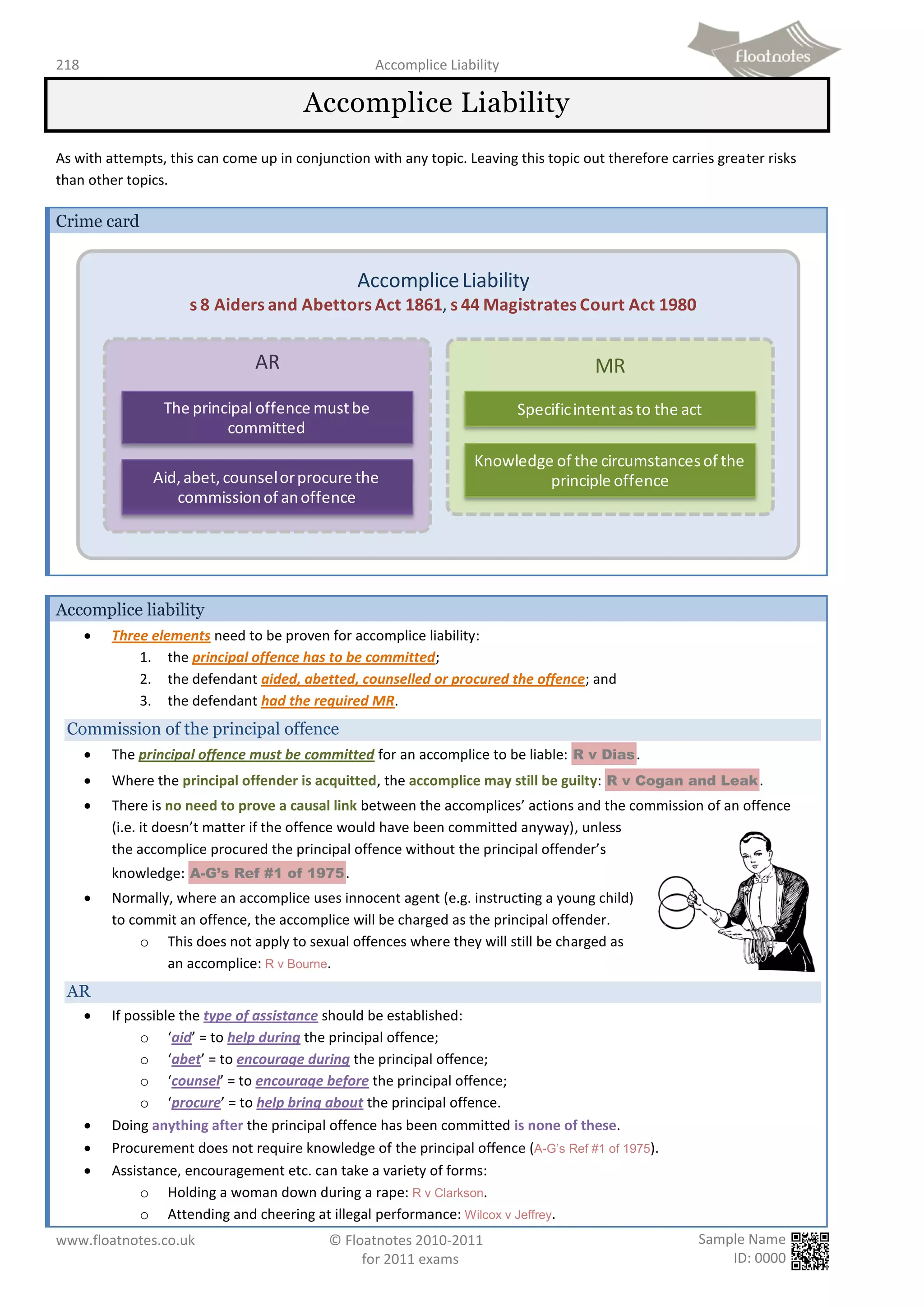 Floatnotes law revision notes | PDF