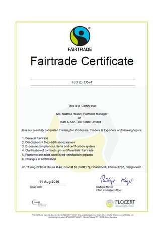 Flo certificate