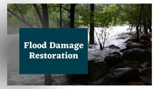Flood Damage
Restoration
 
