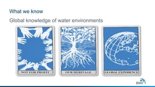 What we know
Global knowledge of water environments
 