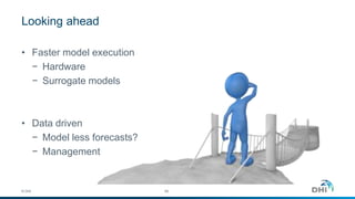 Looking ahead
• Faster model execution
− Hardware
− Surrogate models
• Data driven
− Model less forecasts?
− Management
© DHI 55
 