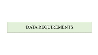 DATA REQUIREMENTS
 