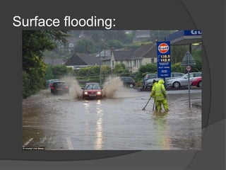Surface flooding:

 