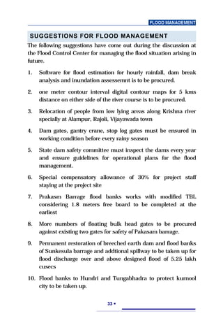 Flood management book Andhra Pradesh | PDF