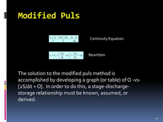 Flood routing | PPTX
