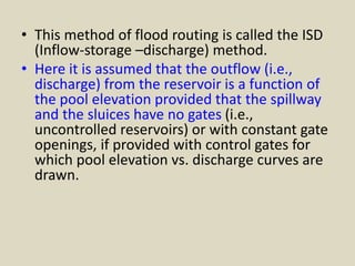 Flood Routing.ppt:flood routing and control | PPT