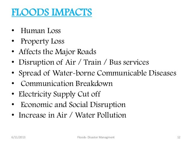 Human influence on floods research essays