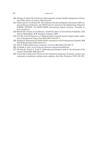 Floods and Tsunamis: medical and health impacts | PDF