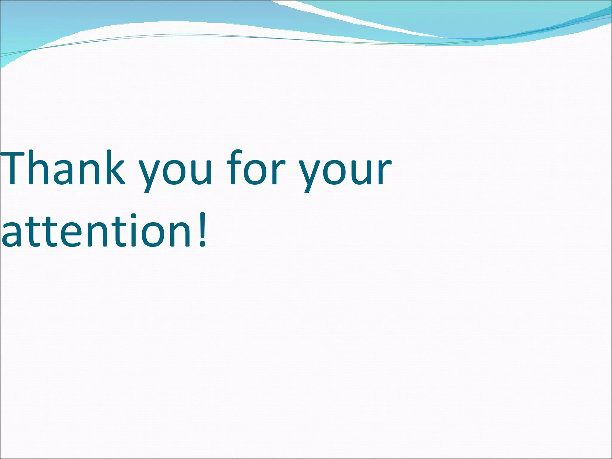 Thank you for your attention! 