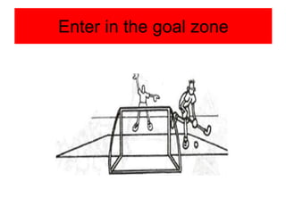 Enter in the goal zone
 