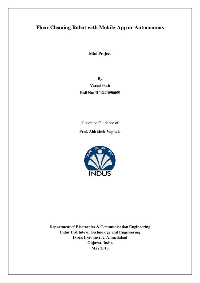 automatic floor cleaner project