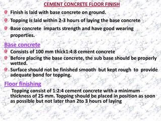 FLOOR FINISHES AND COVERINGS | PPT