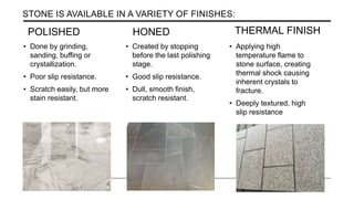 Floor finishes - flooring and finish types