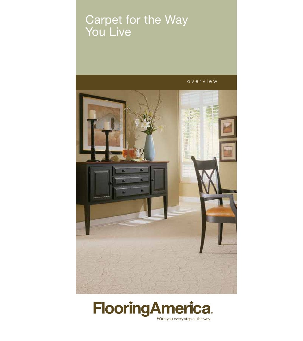 Flooring America Carpets for the Way You Live Brochure