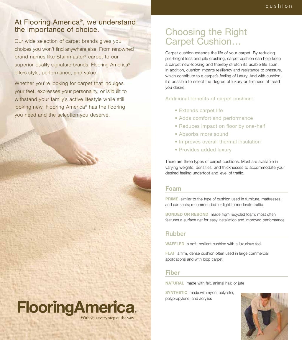 Flooring America Carpets for the Way You Live Brochure