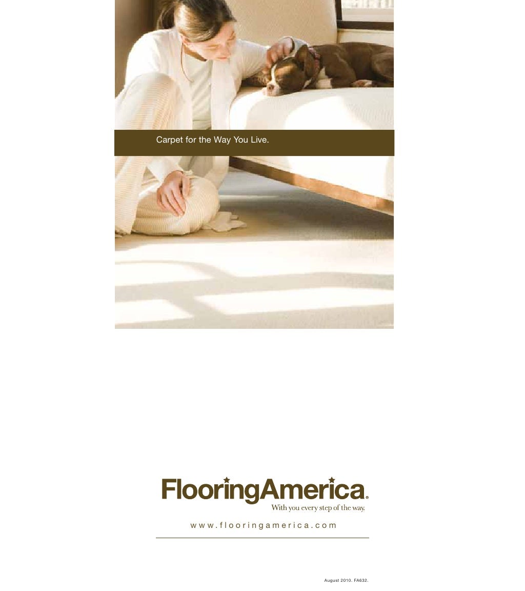 Flooring America Carpets for the Way You Live Brochure