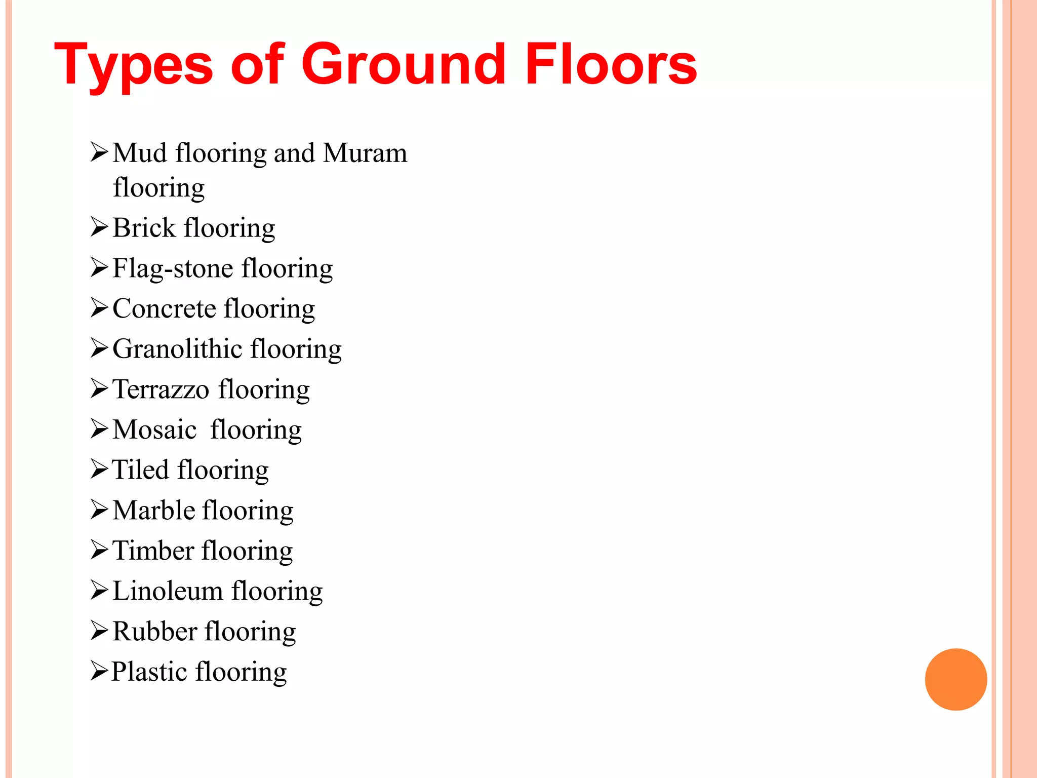 Flooring and types of flooring | PPTX