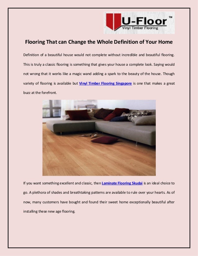 Flooring That can Change the Whole Definition of Your Home