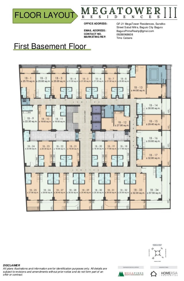 Floor Layout Of Megatowers 3 Residences Condominium