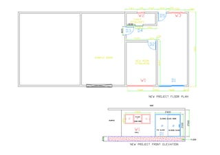 Floor plan &amp; elevation