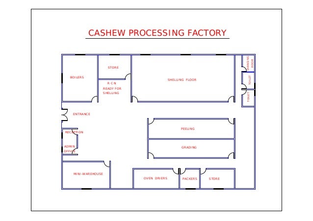 Floor plan for cashew factory by sotonye anga