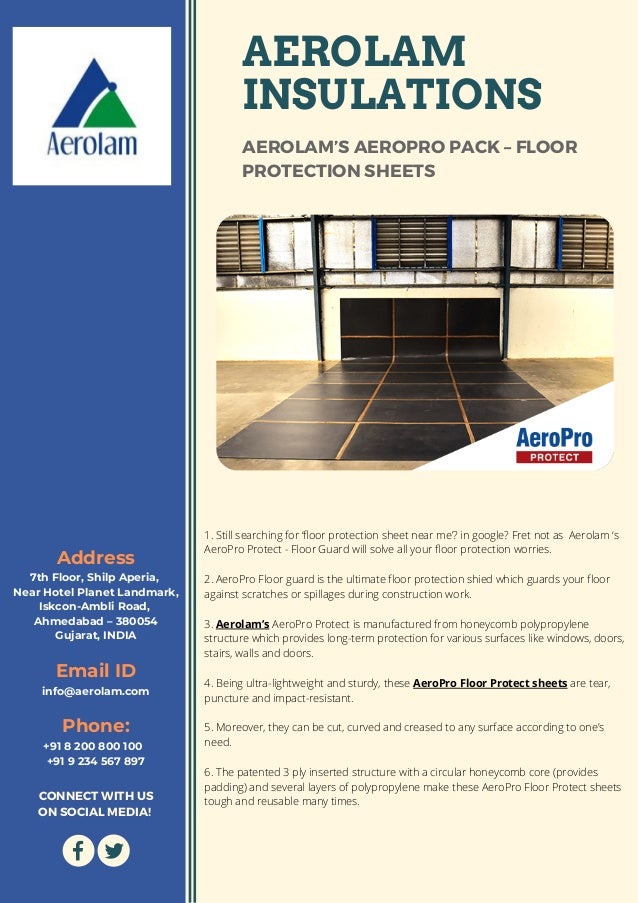 Floor protection sheets