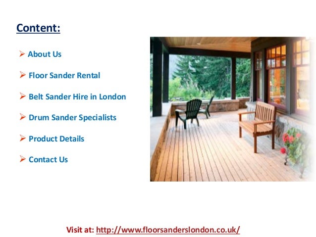 Floor Sander Rental London Top Quality Sanding Equipment