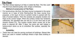 Tiles Base Course FLOORS AND FLOORING MATERIALS.pptx