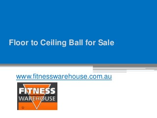 Floor to Ceiling Ball for Sale
www.fitnesswarehouse.com.au
 