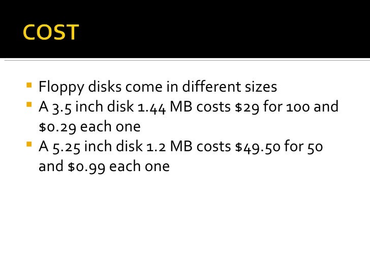 Floppy Disk Presentation