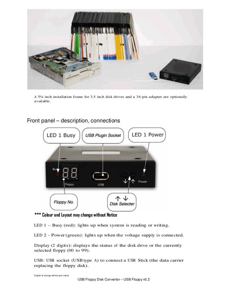 Floppy to usb converter manual