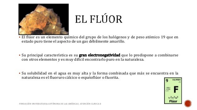 FLÚOR EN ODONTOLOGÍA