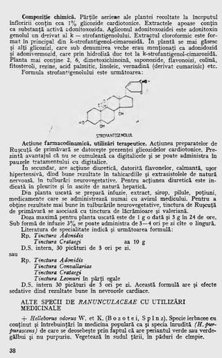 Adonitoxin Flora medicinala a Romaniei vol.II