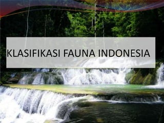 KLASIFIKASI FAUNA INDONESIA
 