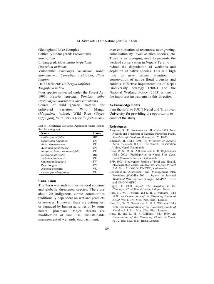 Nepal biodiversity strategy implementation plan 2006