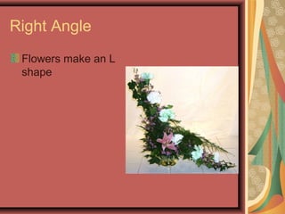 Right Angle
Flowers make an L
shape
 