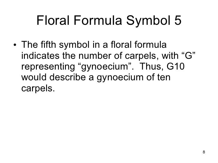 Floral formulas and diagrams
