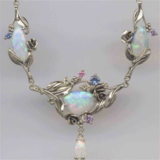 Floral Jewels Opal Necklace Yes Store