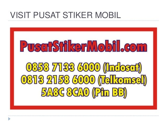 0858 7133 6000 Indosat Desain  Stiker  Mobil  Floral 