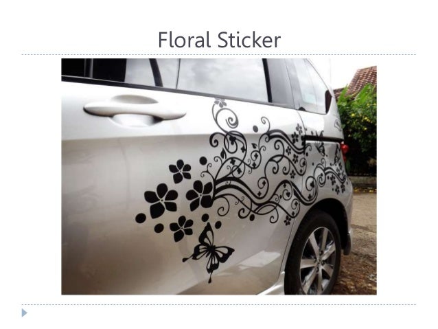 0858 7133 6000 Indosat Desain  Stiker  Mobil  Floral 