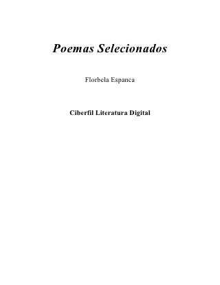Poemas Selecionados

       Florbela Espanca



  Ciberfil Literatura Digital
 