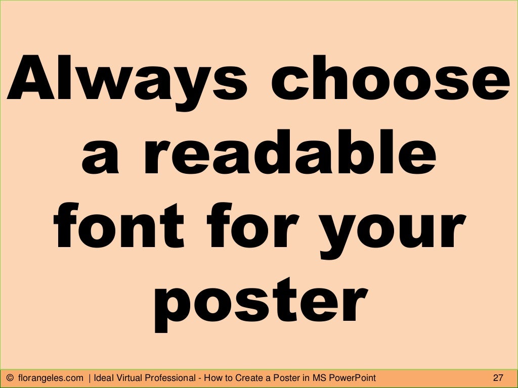 How To Create A Poster In Ms PowerPoint
