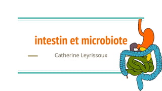 intestin et microbiote
Catherine Leyrissoux
 