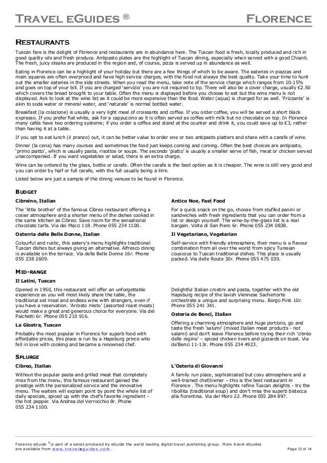 Florence Guidebook